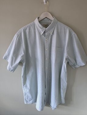 L.L. Bean L Heritage Country Club East Coastal Summer Striped Seersucker Shirt